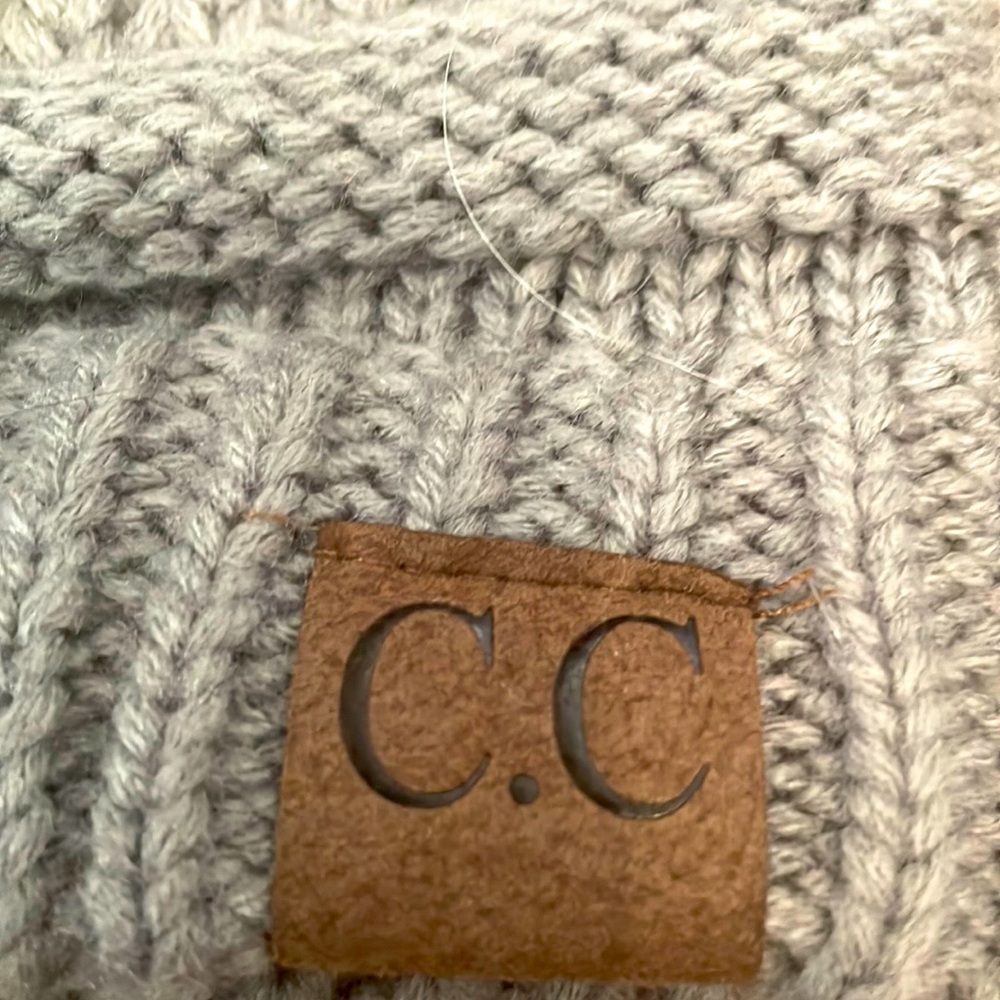 Lovely gray C.C Beanie